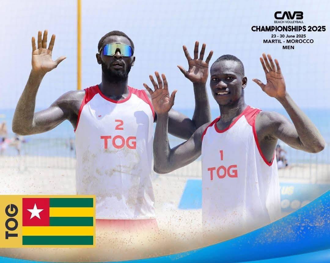 Beach-volley | Le Togo qualifié pour les championnats continentaux 2026