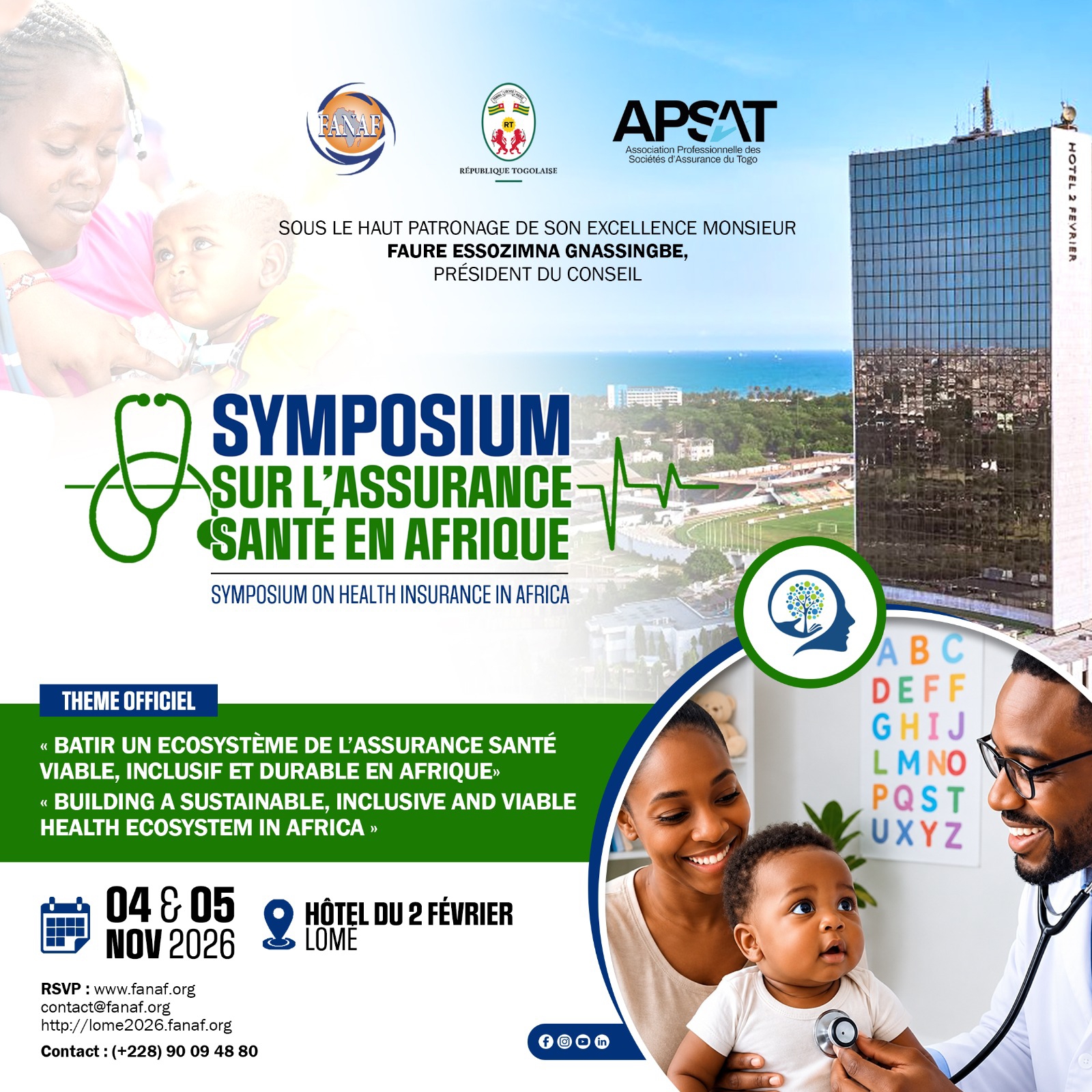 Finance et Assurance en Afrique francophone : Plus de 500 experts attendus à Lomé pour un double événement