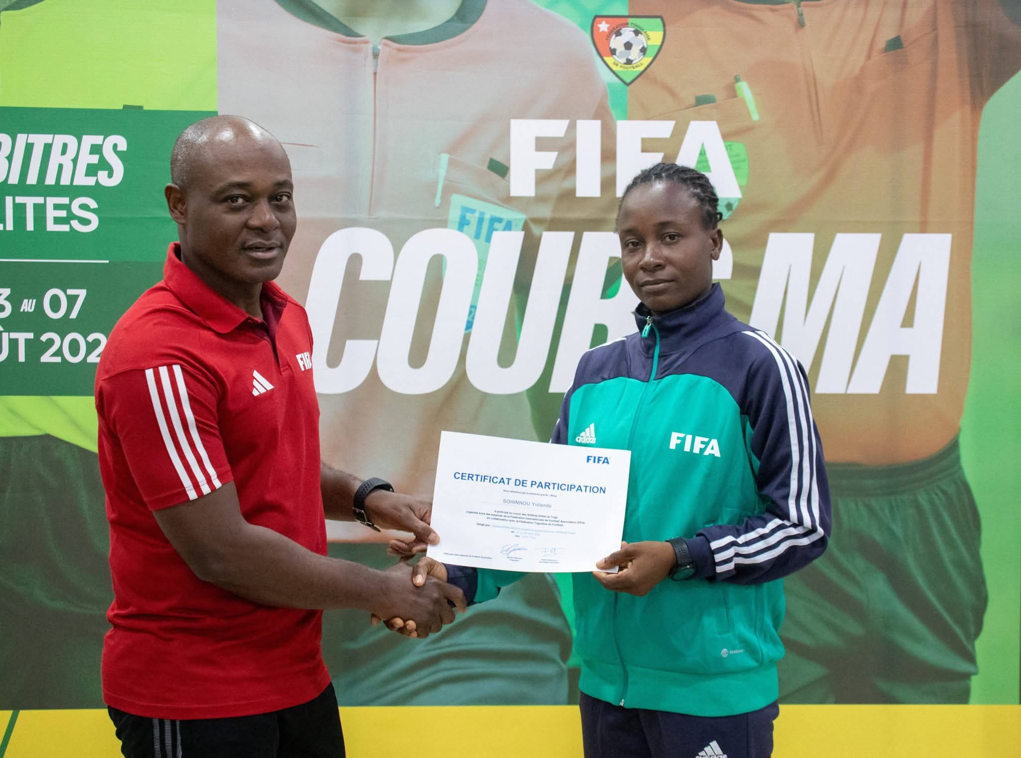 Togo | Yolande Sheila SOHINNOU, nouvel arbitre FIFA