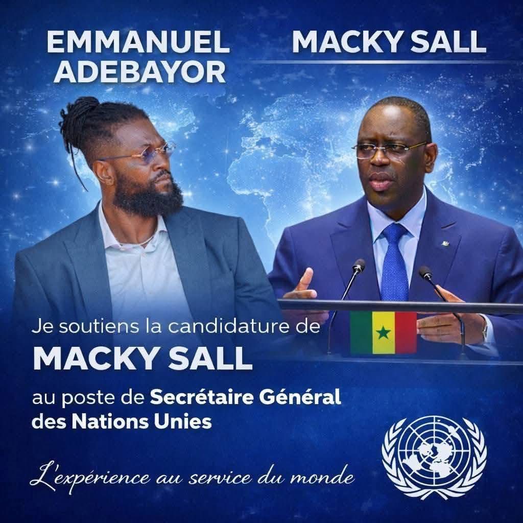 ONU | Adebayor apporte son soutien au candidat Macky Sall