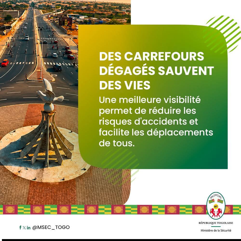 Togo : C’est reparti pour l’opération ‘’Carrefours plus surs pour tous !’’