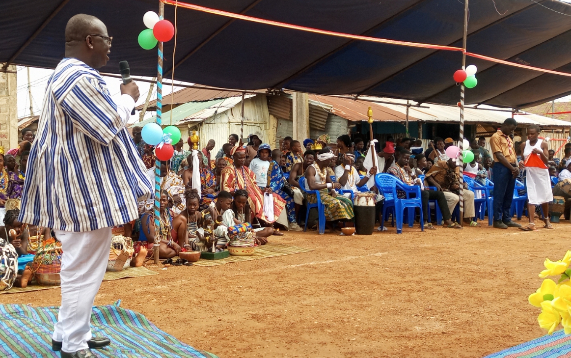 AFOMALE Yawo Agbelengo, Président du Comité d'organisation, délivrant son message de circonstance...