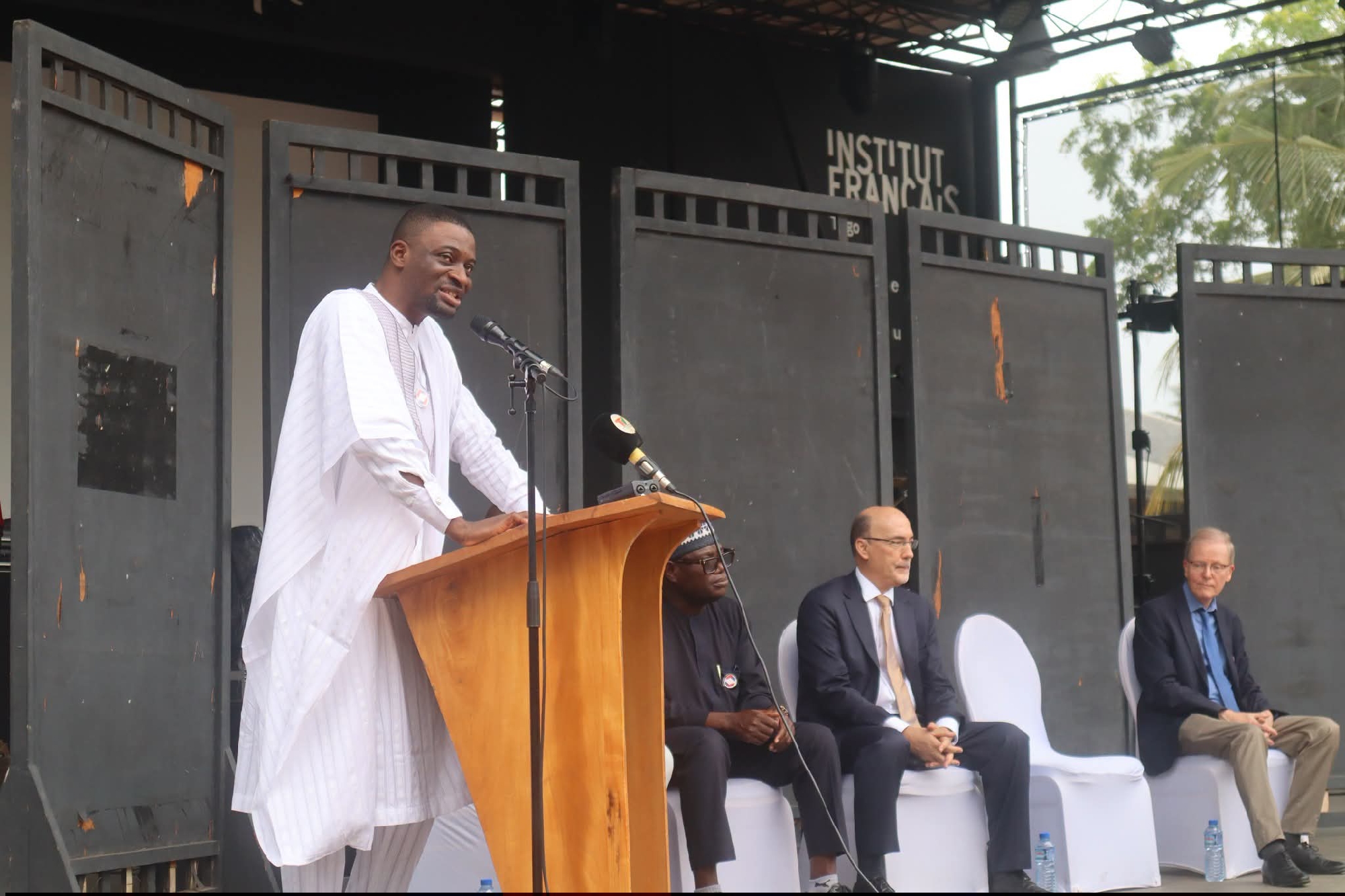 Le ministre Fahd Fofana, s'adressant aux participants, vendredi, à l'Institut Français du Togo